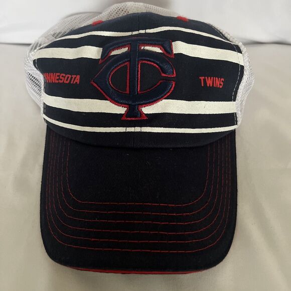 Minnesota Twins Baseball MelonWear Hat Cap Mens Blue White Mesh Adjustable Size - Picture 1 of 8